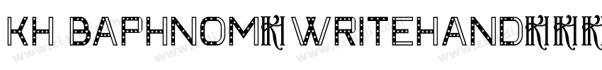 Kh Baphnom_Writehand字体转换